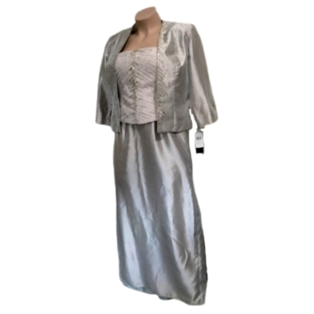 Silver formal gown